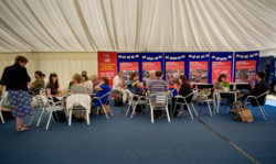 The 25th Anniversary photo-exhibition in the Marquee.